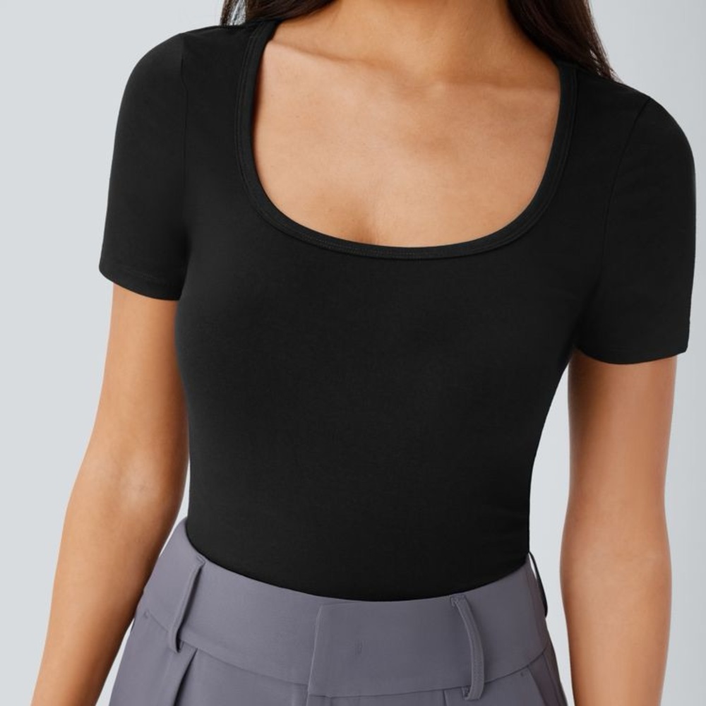 Halara Short Sleeve Bodysuit